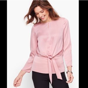 Talbots silky pink dress shirt